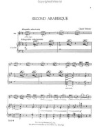 Claude Debussy: Second Arabesque (noty na příčnou flétnu, klavír)