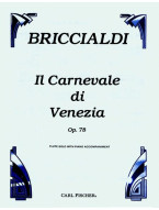 Giulio Briccialdi: Carnevale Di Venezia Op. 78 (noty na příčnou flétnu, klavír)