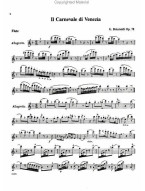 Giulio Briccialdi: Carnevale Di Venezia Op. 78 (noty na příčnou flétnu, klavír)