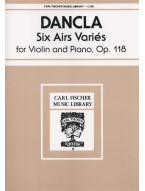 Charles Dancla: 6 Airs Variés, Op.118 (noty na housle, klavír)