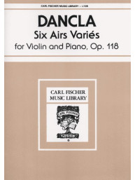 Charles Dancla: 6 Airs Variés, Op.118 (noty na housle, klavír)
