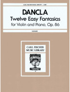 Charles Dancla: 12 Easy Fantasias, Op.86 (noty na housle, klavír)