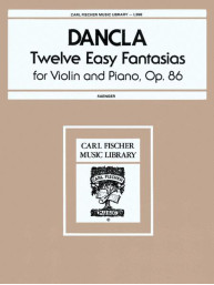Charles Dancla: 12 Easy Fantasias, Op.86 (noty na housle, klavír)