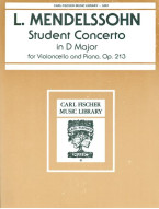 L. Mendelssohn: Student Concerto In D Major, Op. 213 (noty na violoncello, klavír)