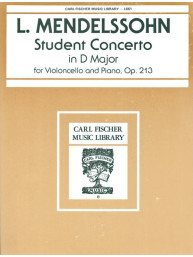 L. Mendelssohn: Student Concerto In D Major, Op. 213 (noty na violoncello, klavír)