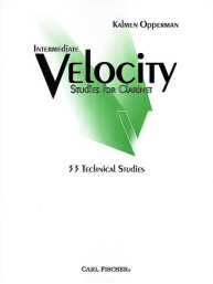 Kalmen Opperman: Intermediate Velocity Studies for Clarinet (noty na klarinet)