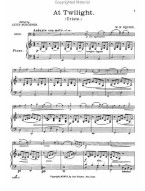 William Henry Squire: At Twilight (noty na violoncello, klavír)