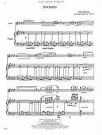 Jean Sibelius: Nocturne (noty na příčnou flétnu, klavír)
