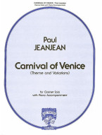Paul Jeanjean: Carnival Of Venice - Theme and Variations (noty na klarinet, klavír)