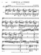 Paul Jeanjean: Carnival Of Venice - Theme and Variations (noty na klarinet, klavír)