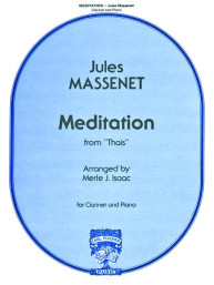 Jules Massenet: Meditation From Thais (noty na klarinet, klavír)
