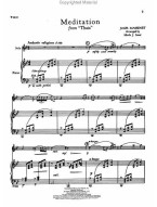 Jules Massenet: Meditation From Thais (noty na klarinet, klavír)