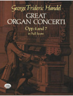 Georg Friedrich Händel: Great Organ Concerti (noty pro varhany, orchestr, partitura)