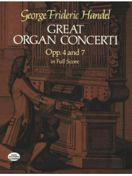 Georg Friedrich Händel: Great Organ Concerti (noty pro varhany, orchestr, partitura)