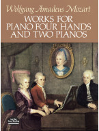 W.A. Mozart: Works For Piano 4 Hands And 2 Pianos (noty na čtyřruční klavír)