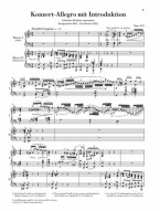 Robert Schumann: Introduction and Concert Allegro, Op. 134 (noty na čtyřruční klavír)