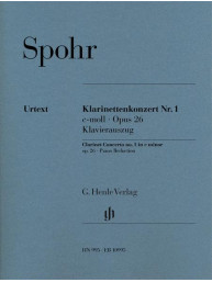 Louis Spohr: Clarinet Concerto No. 1 in C minor, Op. 26 (noty pro klarinet, klavír)