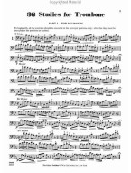 O. Blume: 36 Studies For Trombone (noty na pozoun)