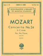 W.A. Mozart: Concerto No. 24 in C Minor, K.491 (noty na čtyřruční klavír)
