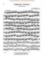 Joachim Andersen: 18 Studies (noty na příčnou flétnua)