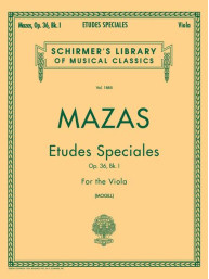 Jacques-Féréol Mazas: Etudes Speciales, Op. 36 - Book 1 (noty na violu)