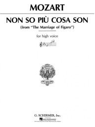 W.A. Mozart: Non so piu cosa son from The Marriage of Figaro (noty na zpěv, klavír)