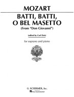 W.A. Mozart: Batti, batti from Don Giovanni (noty na zpěv, klavír)