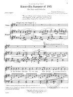 Samuel Barber: Knoxville - Summer of 1915 (noty na zpěv, klavír)