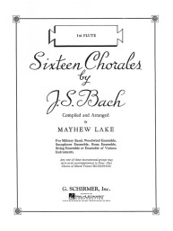Johann Sebastian Bach: 16 Chorales (noty na příčnou flétnu)