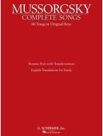 Modest Musorgskij: Complete Songs - 66 Songs in Original Keys (noty na zpěv, klavír)