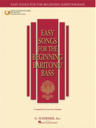 Easy Songs for the Beginning - Baritone / Bass Voice (noty na zpěv) (+audio)