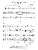 Marin Marais: Les Folies d' Espagne (noty na příčnou flétnu)