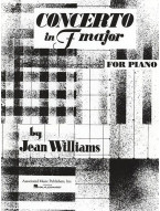 Jean Williams: Concerto in F Major (noty na čtyřruční klavír)