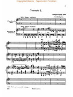 Felix Mendelssohn Bartholdy: Concerto No. 1 in G Minor, Op. 25 (noty na čtyřruční klavír)