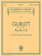 Cornelius Gurlitt: Rondo in D, Op. 175, No. 1 (noty na čtyřruční klavír)