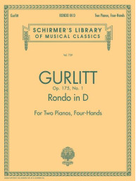 Cornelius Gurlitt: Rondo in D, Op. 175, No. 1 (noty na čtyřruční klavír)