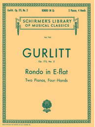 Cornelius Gurlitt: Rondo in Eb, Op. 175, No. 2 (noty na čtyřruční klavír)