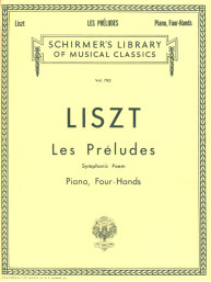 Franz Liszt: Les Preludes - Symphonic Poem (noty na čtyřruční klavír)