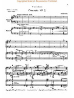 Franz Liszt: Concerto No. 2 in A (noty na čtyřruční klavír)