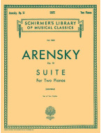 Anton Stěpanovič Arenskij: Suite, Op. 15 (noty na čtyřruční klavír)