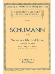 Robert Schumann: Woman's Life and Love - High Voice (noty na zpěv, klavír)