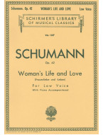 Robert Schumann: Woman's Life and Love - Low Voice (noty na zpěv, klavír)