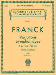César Franck: Variations Symphoniques (noty na čtyřruční klavír)