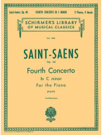 Camille Saint-Saëns: Concerto No. 4 in C Minor, Op. 44 (noty na čtyřruční klavír)