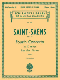 Camille Saint-Saëns: Concerto No. 4 in C Minor, Op. 44 (noty na čtyřruční klavír)