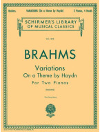 Johannes Brahms: Variations on a Theme by Haydn, Op. 56b (noty na čtyřruční klavír)
