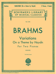 Johannes Brahms: Variations on a Theme by Haydn, Op. 56b (noty na čtyřruční klavír)