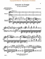 Franz Joseph Haydn: Concerto in D (noty na čtyřruční klavír)
