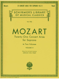 W.A. Mozart: 21 Concert Arias for Soprano 2 (noty na zpěv, klavír)