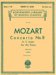 W.A. Mozart: Concerto No. 8 in C, K.246 (noty na čtyřruční klavír)